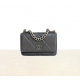 MK [ Pre-owned ] Chanel 19 Wallet On Chain ( Grey )