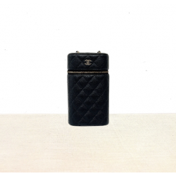 YL [ Pre-owned ] Chanel Phone bag with chain ( Black / Ghw )